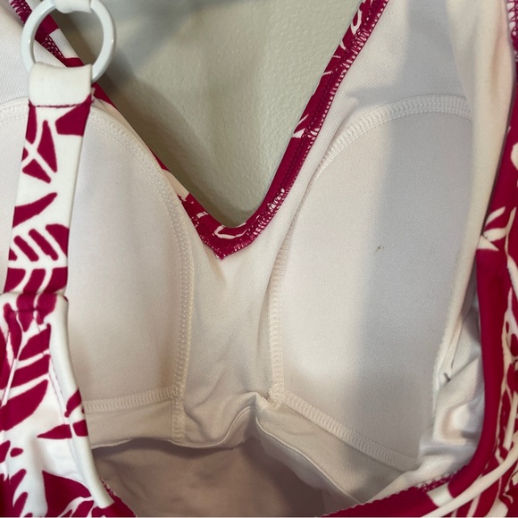 KONA SOL BERRY/WHITE 1PC FLORAL SWIMSUIT MED NWT - Picture 9 of 13